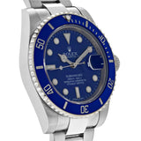 Rolex Submariner Date White Gold bLe Dial Blue Bezel